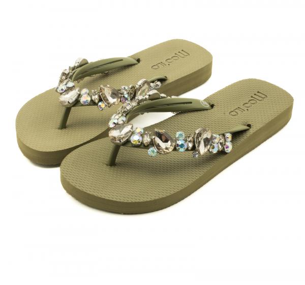 Mooilo flip flop khaki